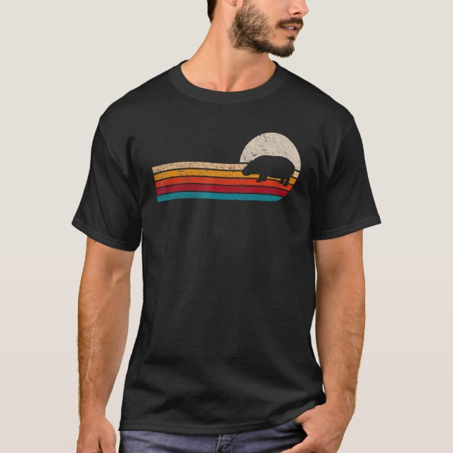 Camiseta Sol hippo retro (Anverso)