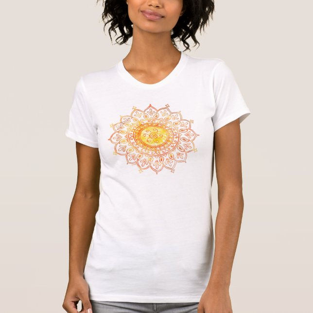 Camiseta Sol indio decorativo (Anverso)