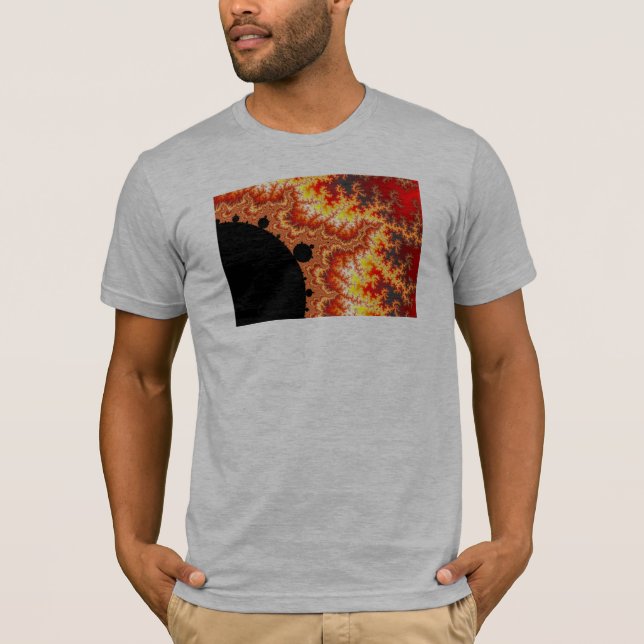 Camiseta Sol inflamante - Fractal (Anverso)