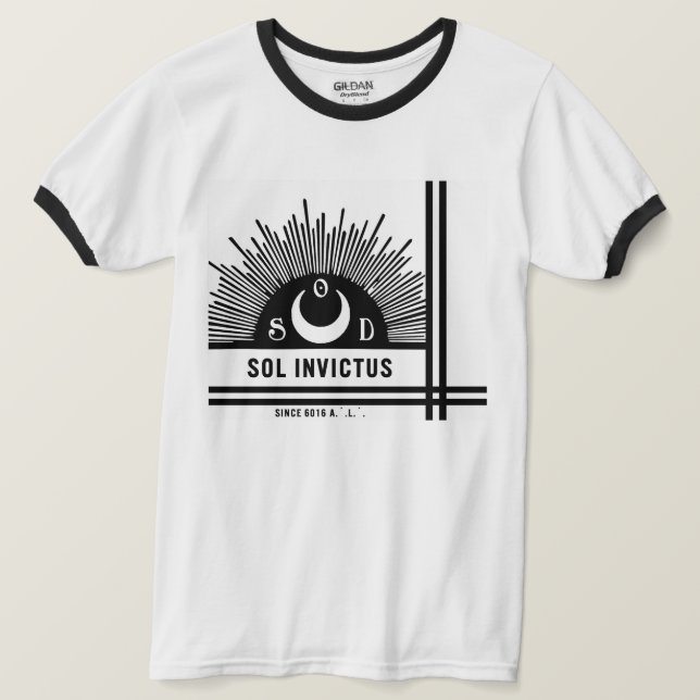 CAMISETA SOL*INVICTUS (Anverso del diseño)