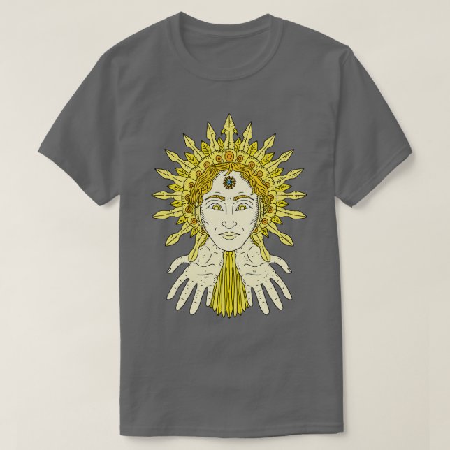 Camiseta sol invictus roman sun dios (Diseño del anverso)
