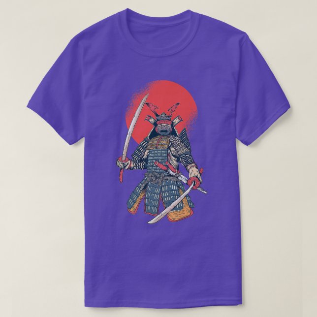 Camiseta Sol japonés Samurai guerrero japonés (Diseño del anverso)