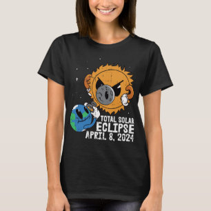 Camiseta Sol lunar Eclipse solar total Abril 8 2024 Totalid