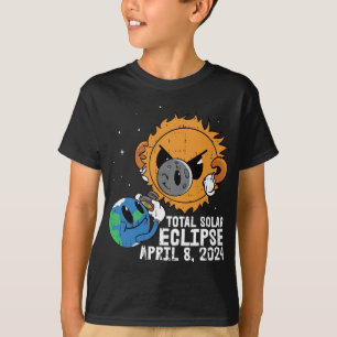 Camiseta Sol lunar Eclipse solar total Abril 8 2024 Totalid