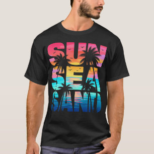 Camiseta Sol Mar Arena Playa Vacaciones Verano Vibraciones 