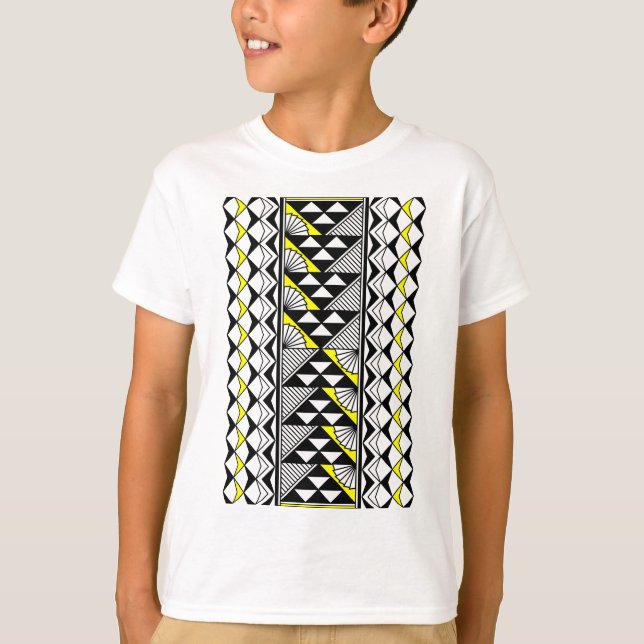 Camiseta Sol nativo y lluvia en amarillo (Anverso)