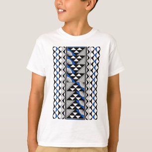 Camiseta Sol nativo y lluvia en azul
