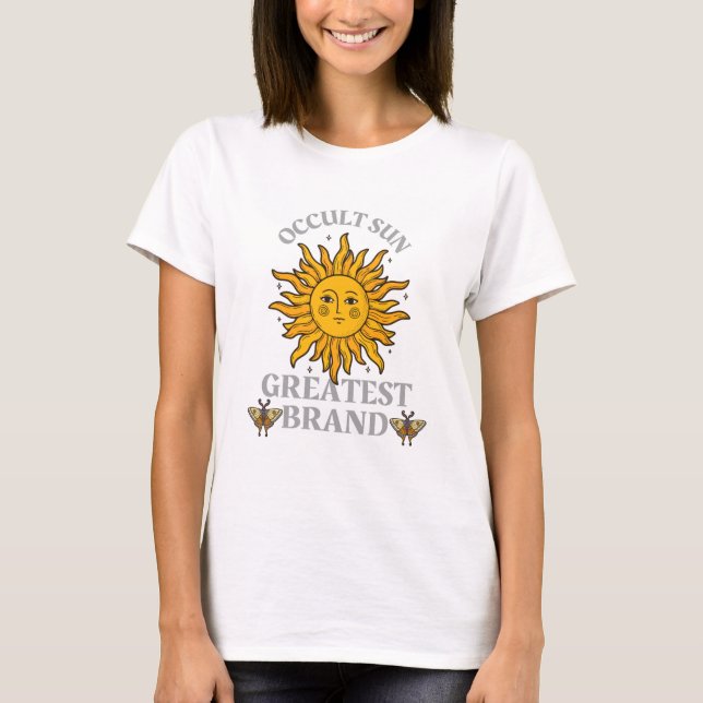 Camiseta Sol oculto - La marca más grande (Anverso)