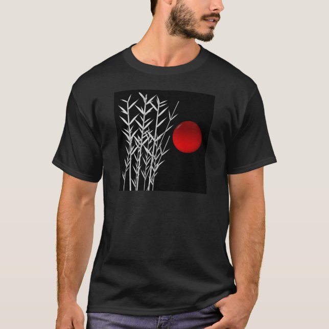 Camiseta Sol rojo blanco zen (Anverso)