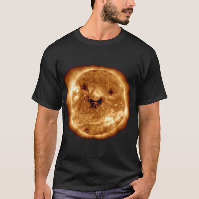 Camiseta Sol sonriente del Observatorio Solar de la NASA (Anverso)