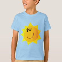 "Sol Sonriente Feliz" Gráfico de Amarillo Brillant