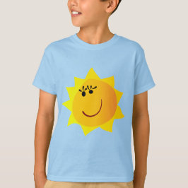 Camiseta "Sol Sonriente Feliz" Gráfico de Amarillo Brillant