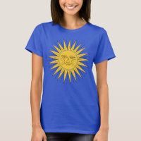 Sol sonriente vintage