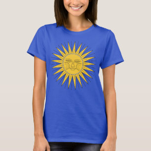 Camiseta Sol sonriente vintage