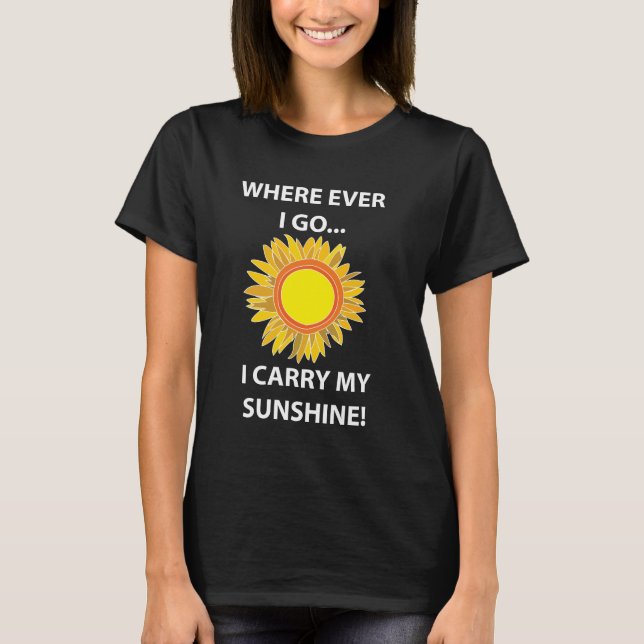 Camiseta Sol Sunflower Sunshine (Anverso)