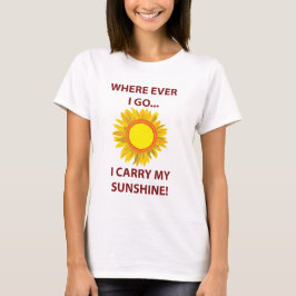Camiseta Sol Sunflower Sunshine
