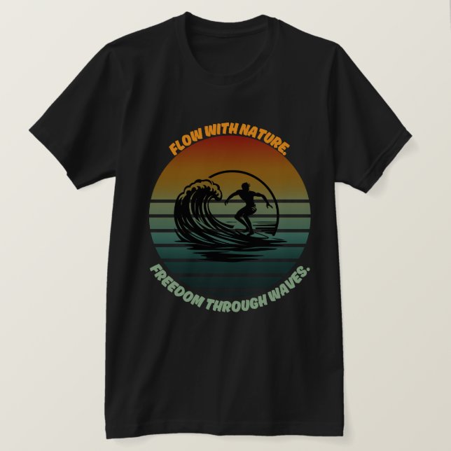 Camiseta "Sol, surf y alma" 🌊 (Anverso del diseño)