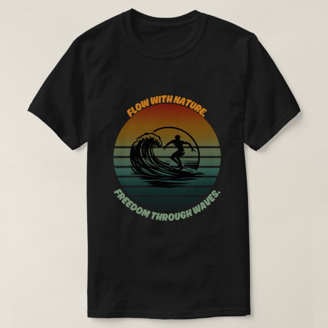 Camiseta "Sol, surf y alma" 🌊 (Diseño del anverso)