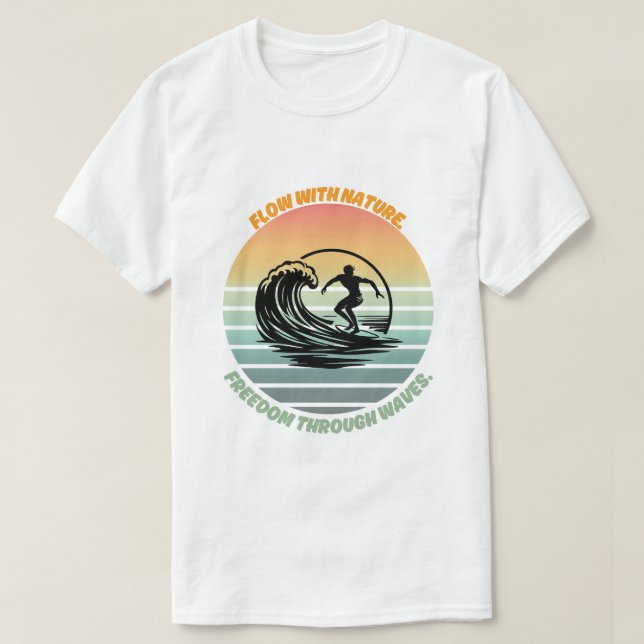 Camiseta "Sol, surf y alma" 🌊 (Diseño del anverso)