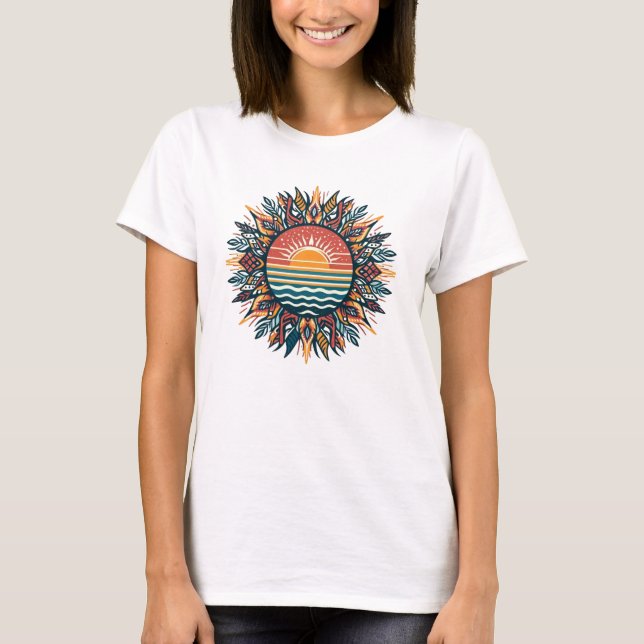 Camiseta Sol Tribal de Verano (Anverso)