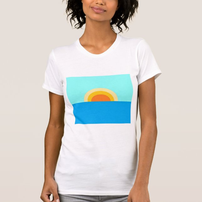 Camiseta Sol veraniego en el agua (Anverso)