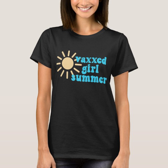 Camiseta Sol verano Chica vaxxed  (Anverso)