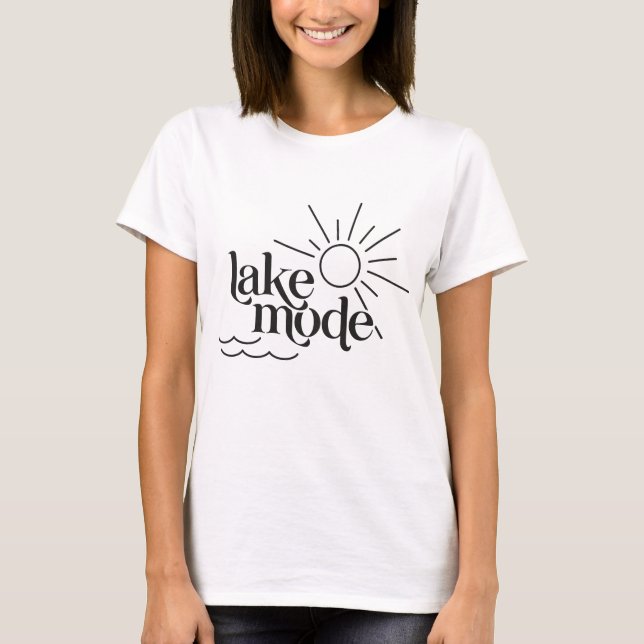 Camiseta Sol verano en modo de lago (Anverso)