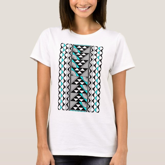 Camiseta Sol y lluvia en turquesa (Anverso)