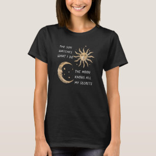 Camiseta Sol Y Luna Significa Símbolos De Wicca Diseño Astr