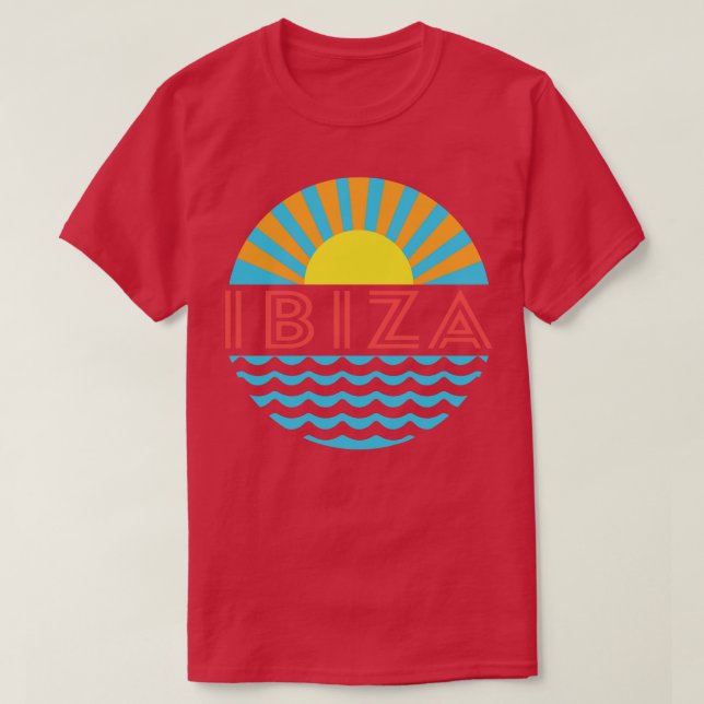 Camiseta Sol y olas de Ibiza Beach (Diseño del anverso)