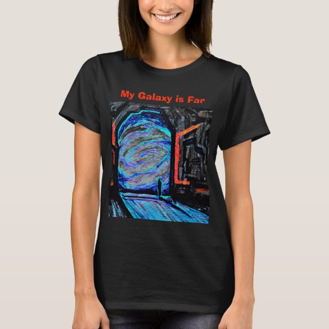 Camiseta Sola con el Abismo Brillante (Anverso)