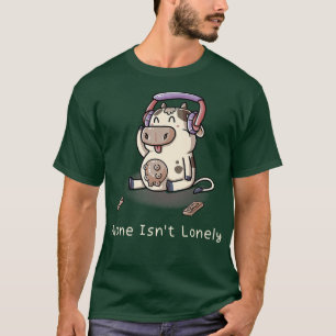 Camiseta Sola no es solitaria introvertida granja de criado