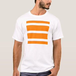 Camiseta Sola raya - blanco en el naranja