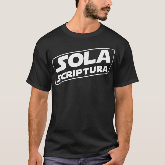 Camiseta Sola Scriptura Reforma de la Teología  (Anverso)