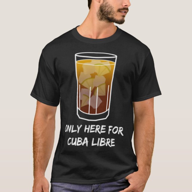 Camiseta Solamente acá a Cuba Libre lime ama dr favorito (Anverso)