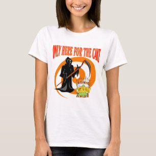 Camiseta Solamente aquí para la torta