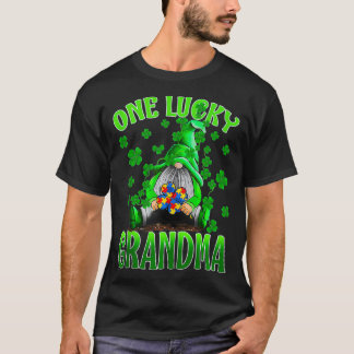 Camiseta Solamente la abuela afortunada gana autismo en el 