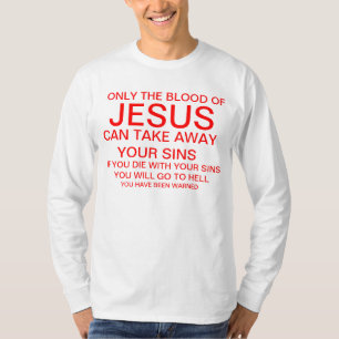 Camiseta Solamente la sangre de Jesús