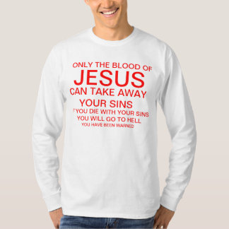 Camiseta Solamente la sangre de Jesús