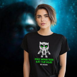 Camiseta Solamente los monstruos comen el Activismo Vegan V
