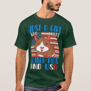 Camiseta Solamente Un Chica Que Ama A Los Cerdos De Guinea