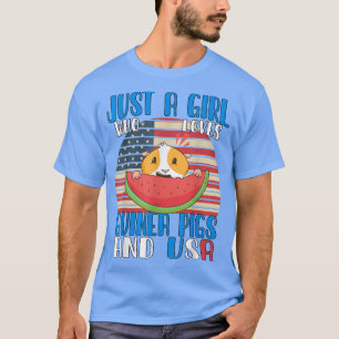 Camiseta Solamente Un Chica Que Ama A Los Cerdos De Guinea 