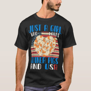 Camiseta Solamente Un Chica Que Ama A Los Cerdos De Guinea