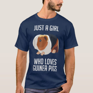 Camiseta Solamente un Chica que ama a los cerdos de Guinea8