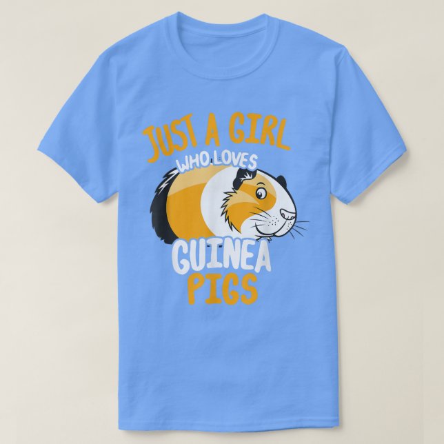Camiseta Solamente un Chica que ama a los cerdos de Guinea8 (Diseño del anverso)