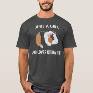 Camiseta Solamente un Chica que ama a los cerdos guineanos 