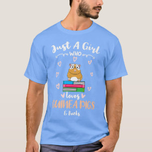 Camiseta Solamente un Chica que ama a los cerdos y libros d