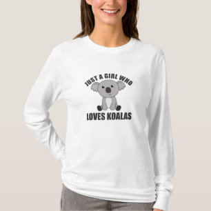 Camiseta Solamente un Chica que ama a los Koalas animales d