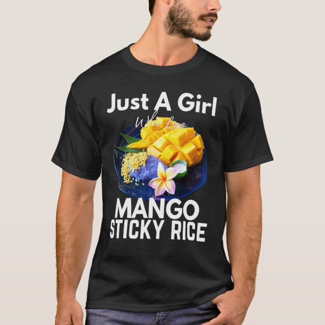 Camiseta Solamente un Chica que ama el arroz pegajoso de ma (Anverso)