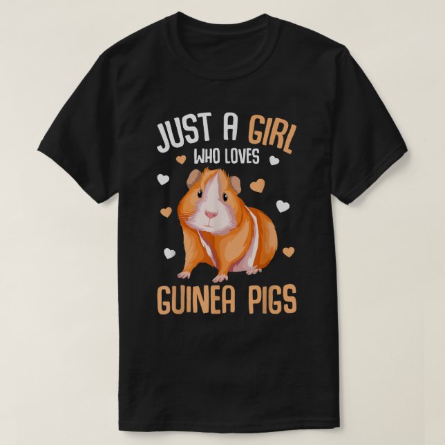 Camiseta Solamente un Chica que ama la Guinea de los niños  (Diseño del anverso)